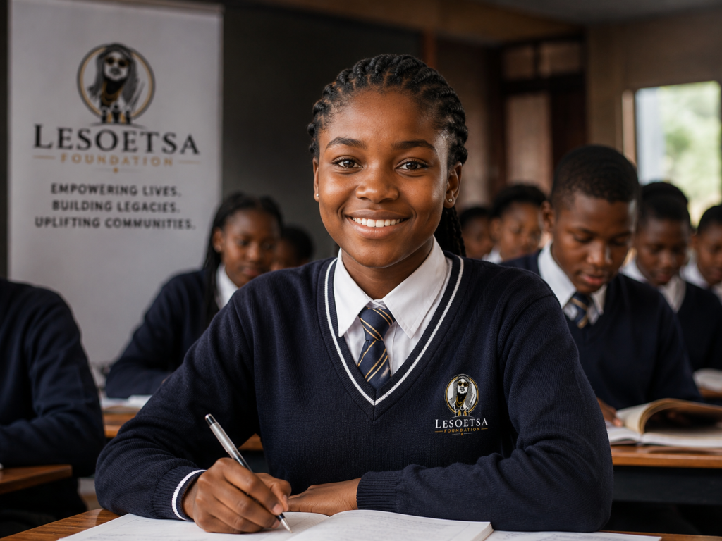 Youth education and bursary support by Lesoetsa Foundation