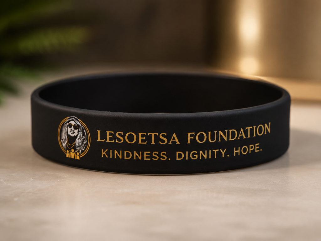Lesoetsa Foundation kindness dignity hope wristband