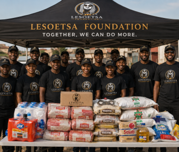 Lesoetsa Foundation community outreach with food support