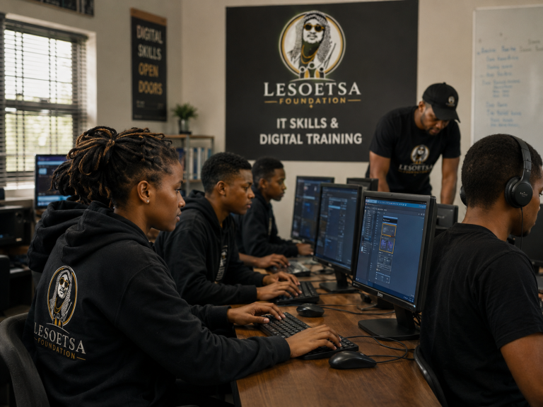 Digital skills training by Lesoetsa Foundation